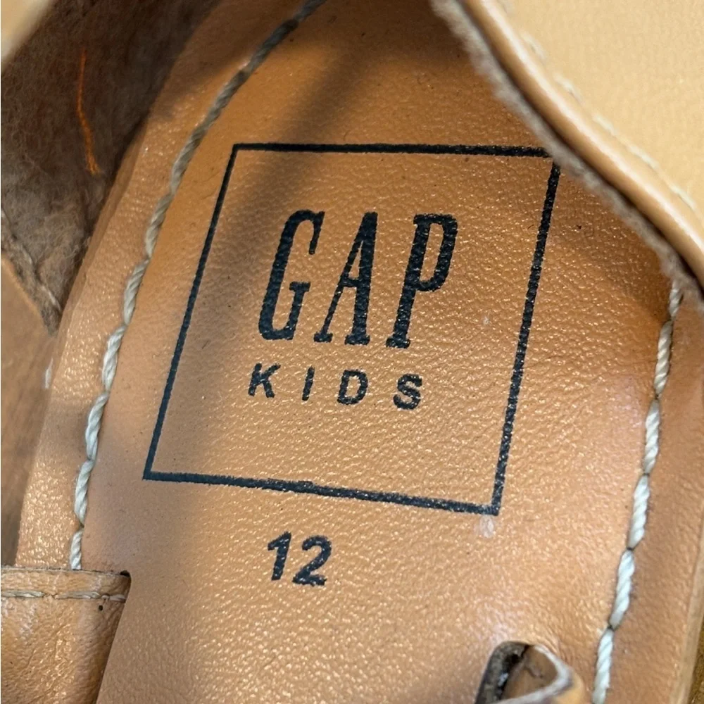 GAP Kids Girls Multi Colored Tan Sandals with Pompoms Size 12